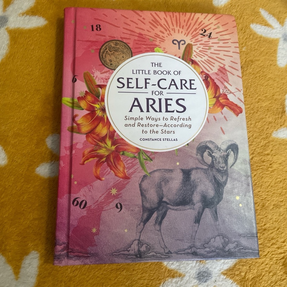 The Little Book of Self-Care for Aries - Pink Floral Cover